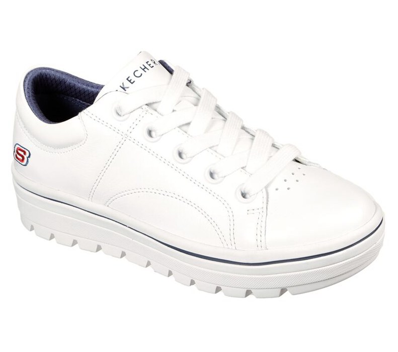 Skechers Street Cleats 2 - Spangled - Womens Sneakers White/Navy [AU-FB6497]